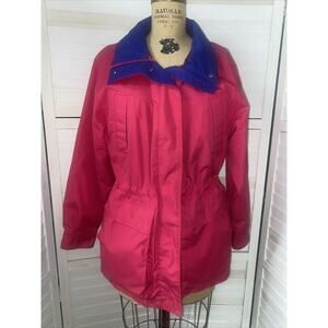 Vintage Pacific Trail Jacket Women's Size Large Pink Flannel Lined Sz Large